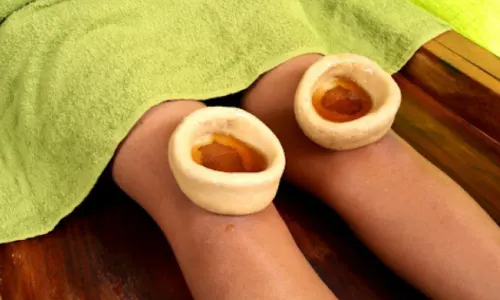 Ayurvedic knee pain therapy using warm medicated oil to reduce joint inflammation, nourish cartilage, improve mobility, and promote healing, especially beneficial for arthritis, knee pain, stiffness, and inflammation.